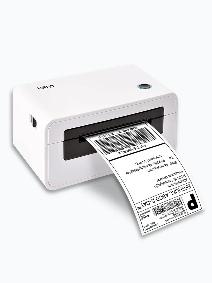 HPRT Thermal Shipping Label Printer With Complementary Dispenser