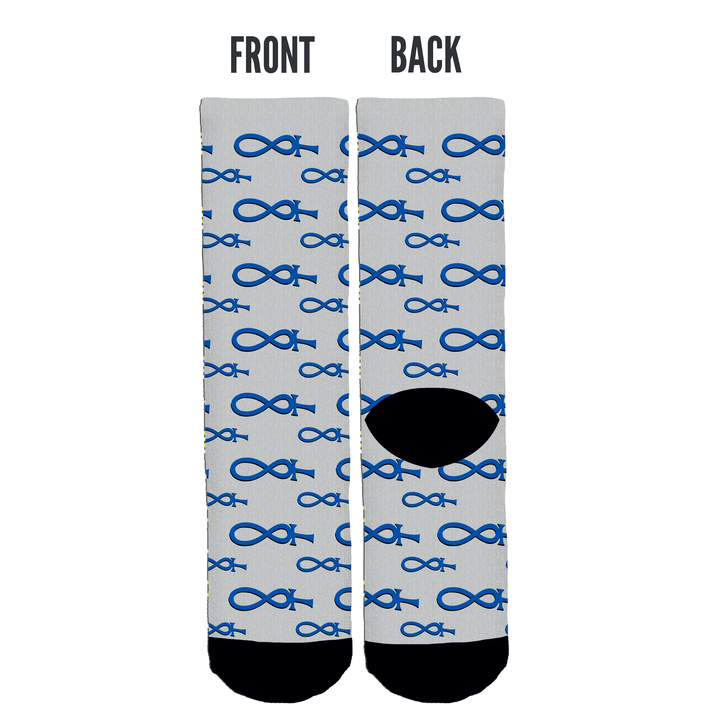 Immortal Blue Crew Socks