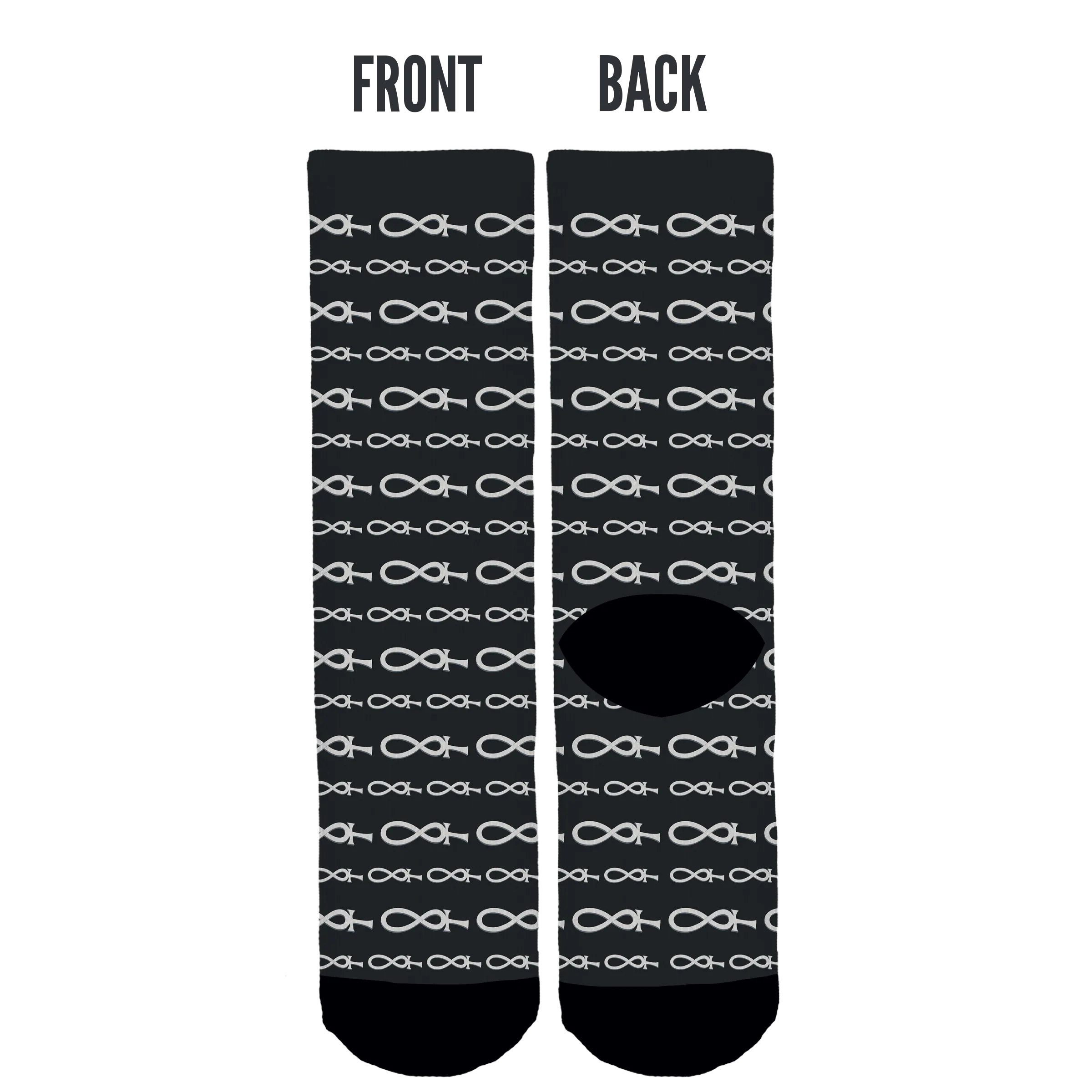 Immortal Blue Crew Socks