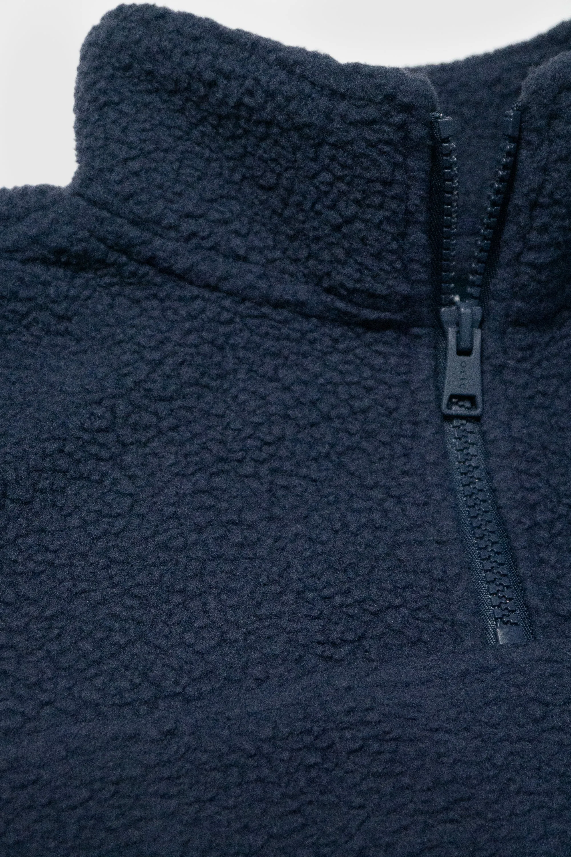 Jnr Sherpa Fleece Quarter Zip Navy