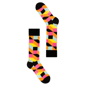 Kids Black Tetris - Socks