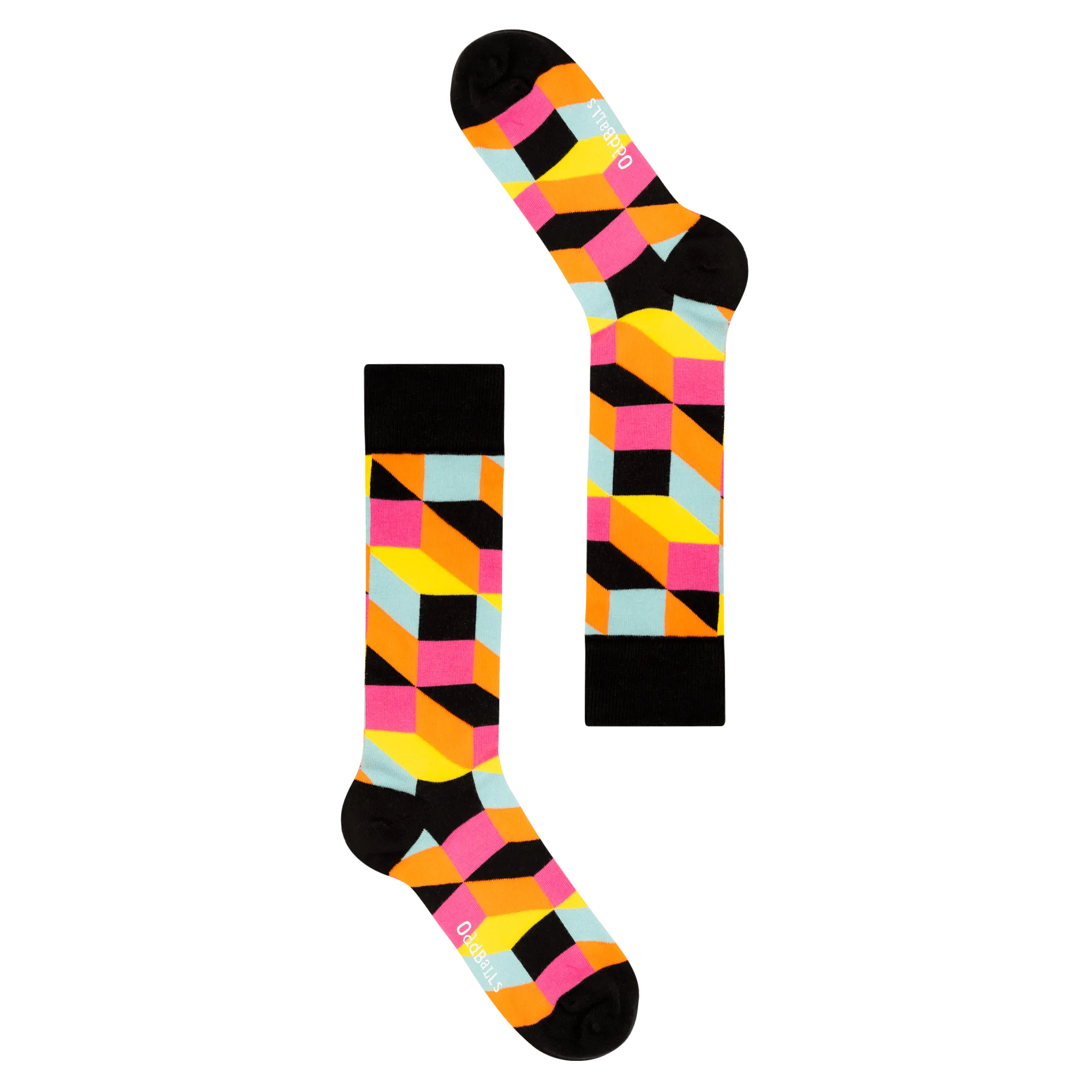 Kids Black Tetris - Socks