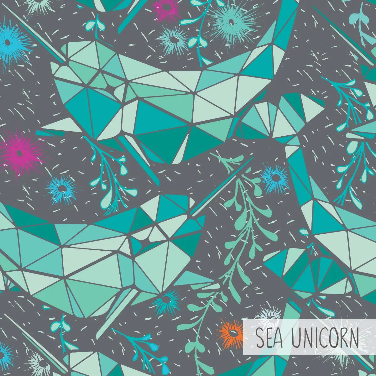 Kid's FLEECE Leggings | Sea Unicorn