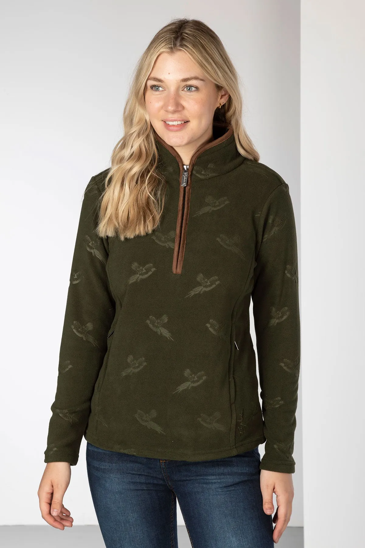 Ladies Overhead Pheasant Fleece - Haxby