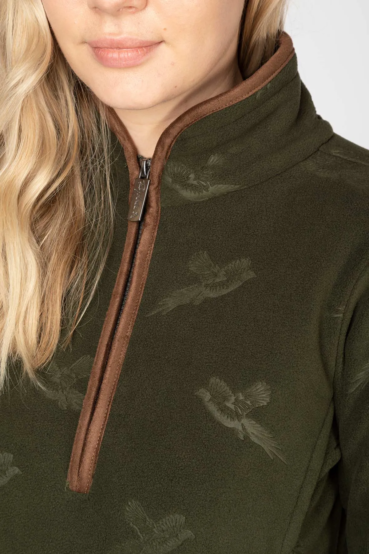 Ladies Overhead Pheasant Fleece - Haxby