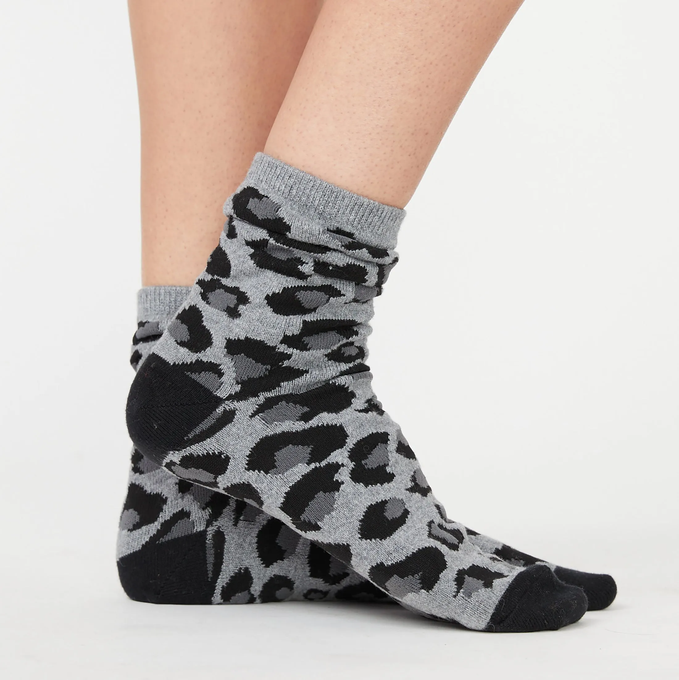 Leopard Calf Socks