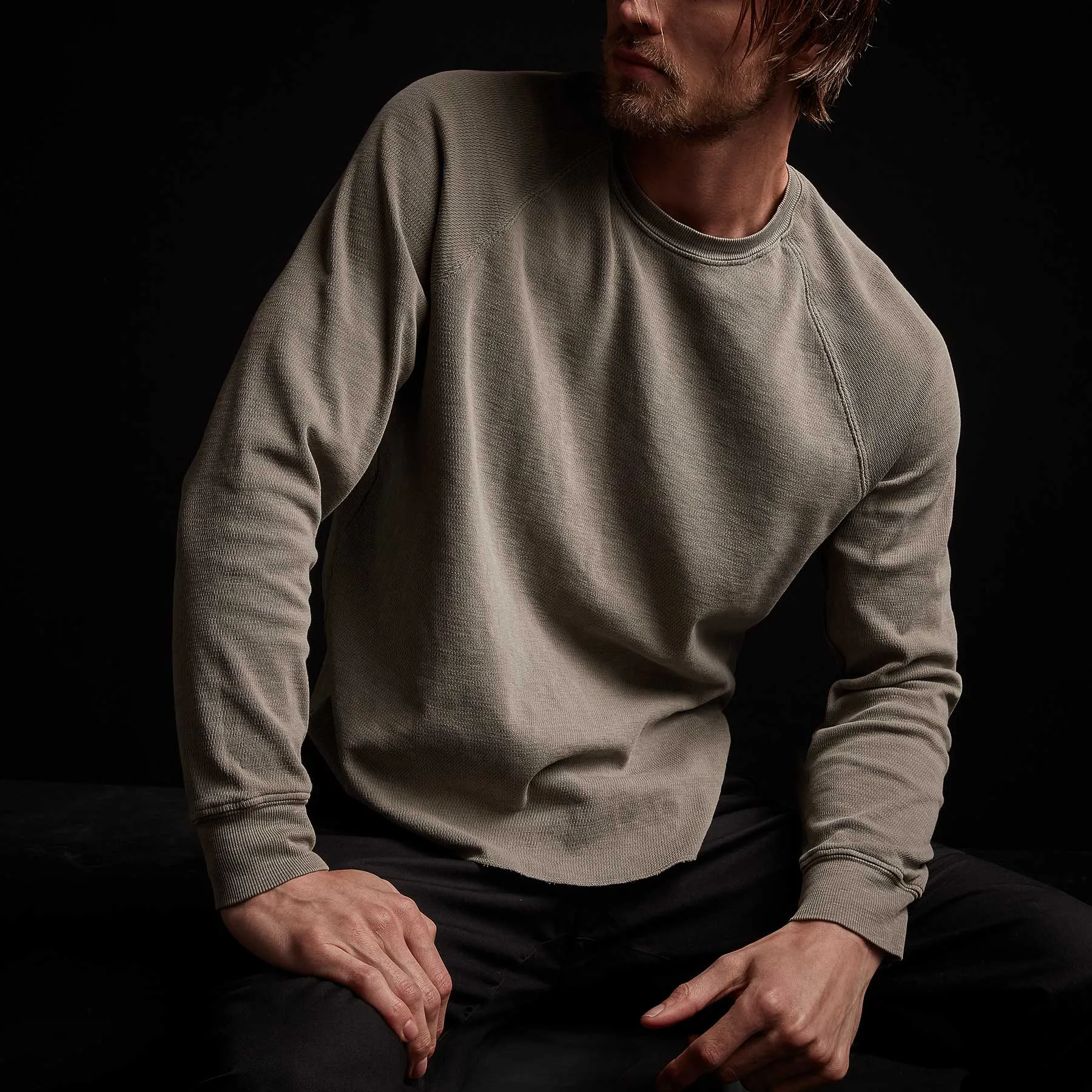 Long Sleeve Thermal Raglan - Greystone Pigment