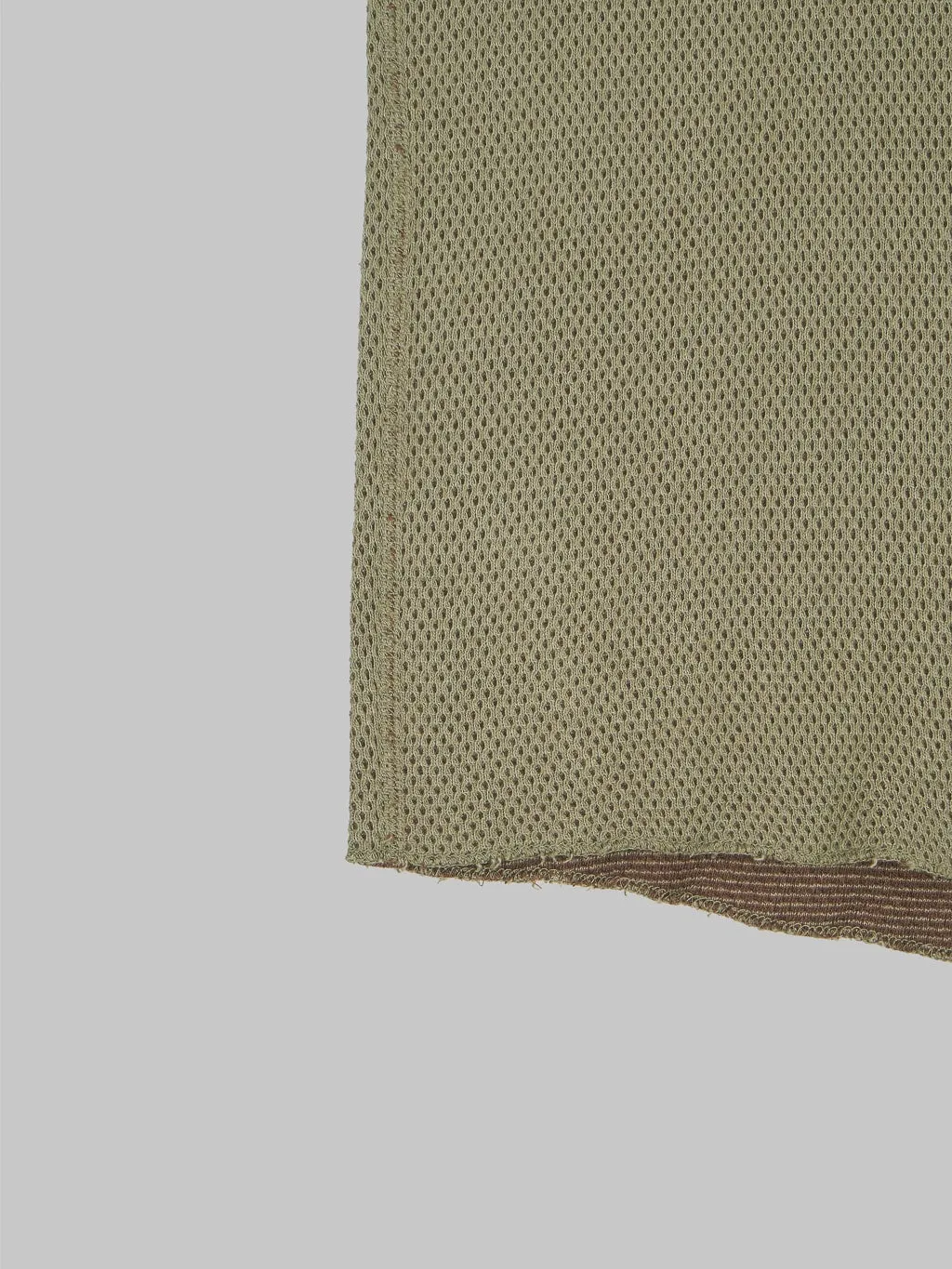 Loop & Weft Double Face Hex Honeycomb Crewneck Thermal Army Olive