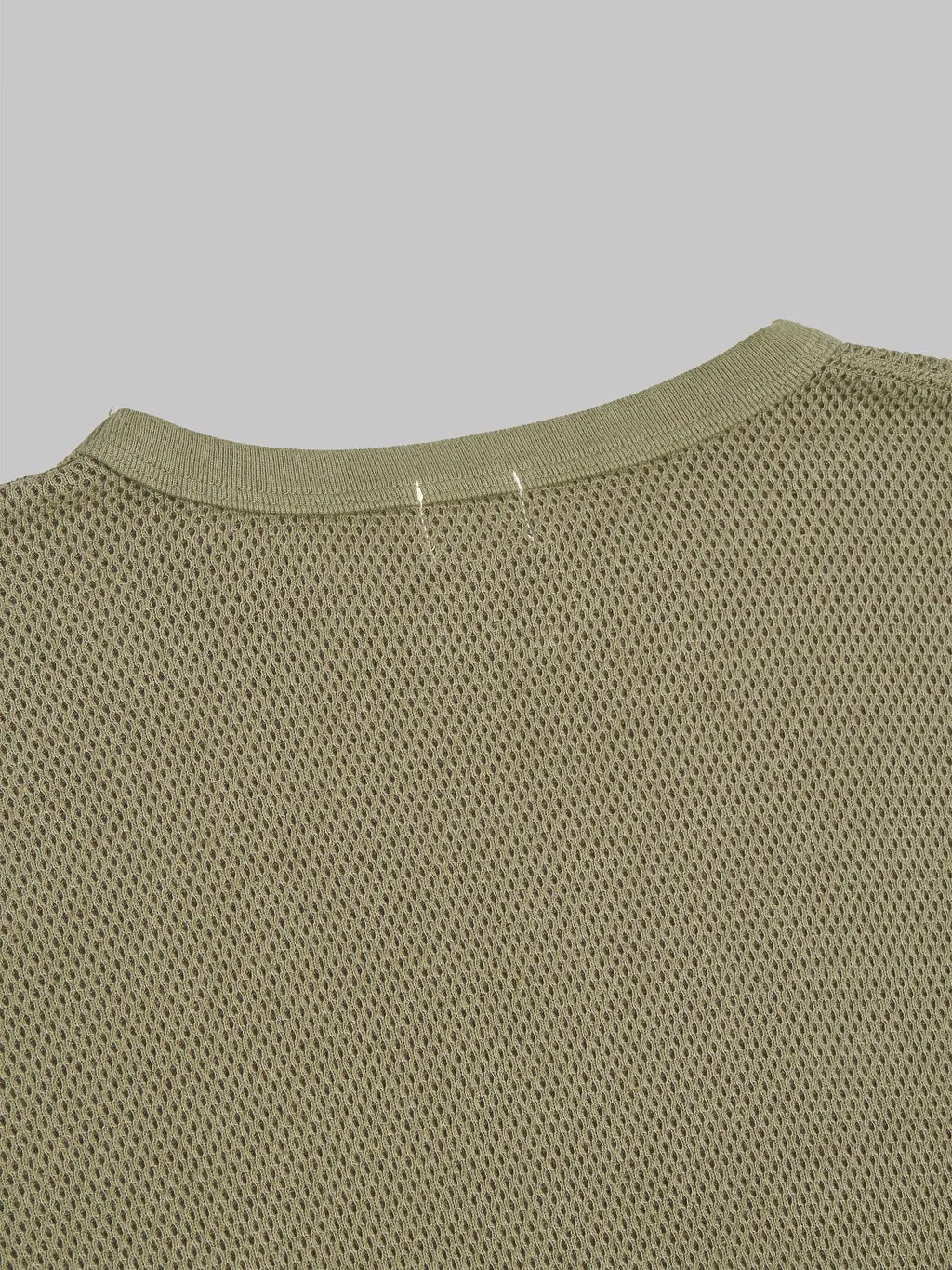 Loop & Weft Double Face Hex Honeycomb Crewneck Thermal Army Olive