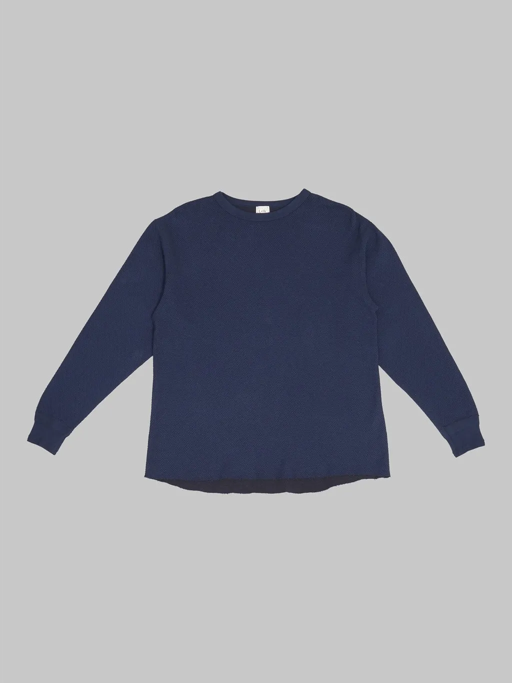 Loop & Weft Double Face Hex Honeycomb Crewneck Thermal Royal Navy