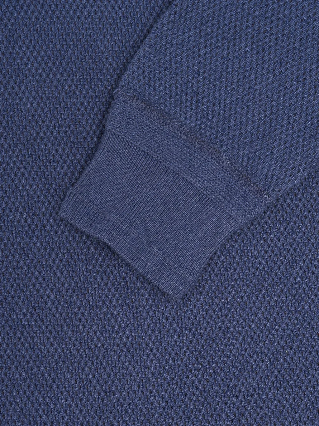 Loop & Weft Double Face Hex Honeycomb Crewneck Thermal Royal Navy