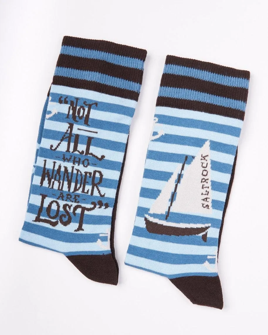 Lost Ships Socks - Blue