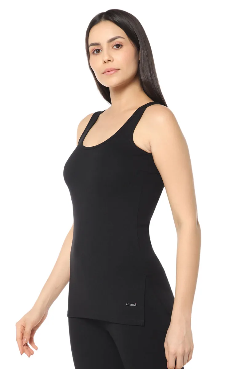 LuxeHeat Thermal Vest - Black