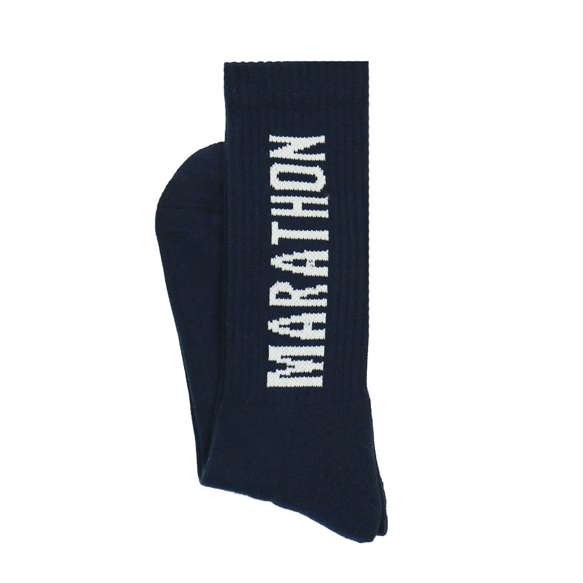 Marathon Socks - Navy/White