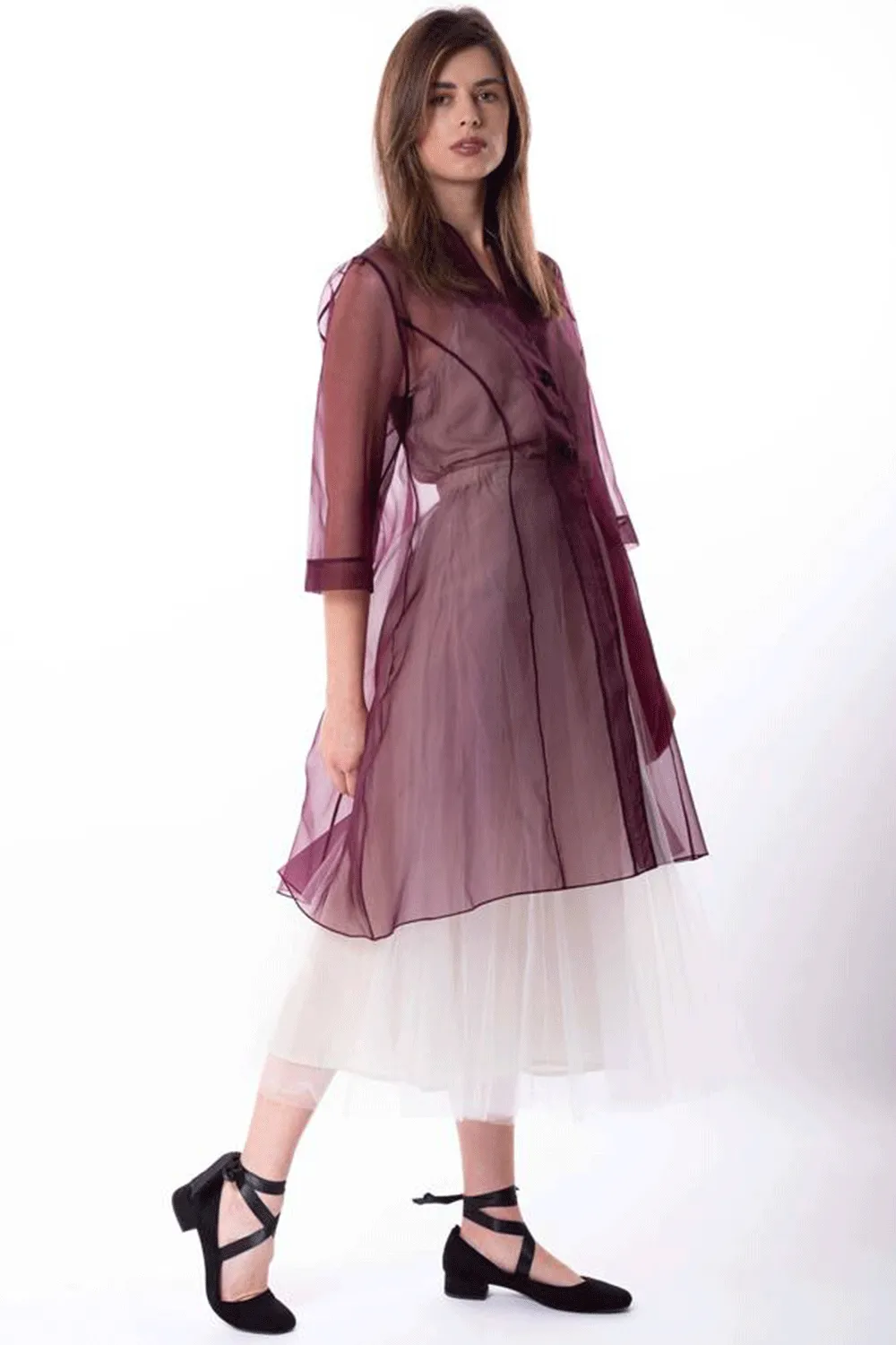 Megan Salmon - M5718 Organza Florence Coat