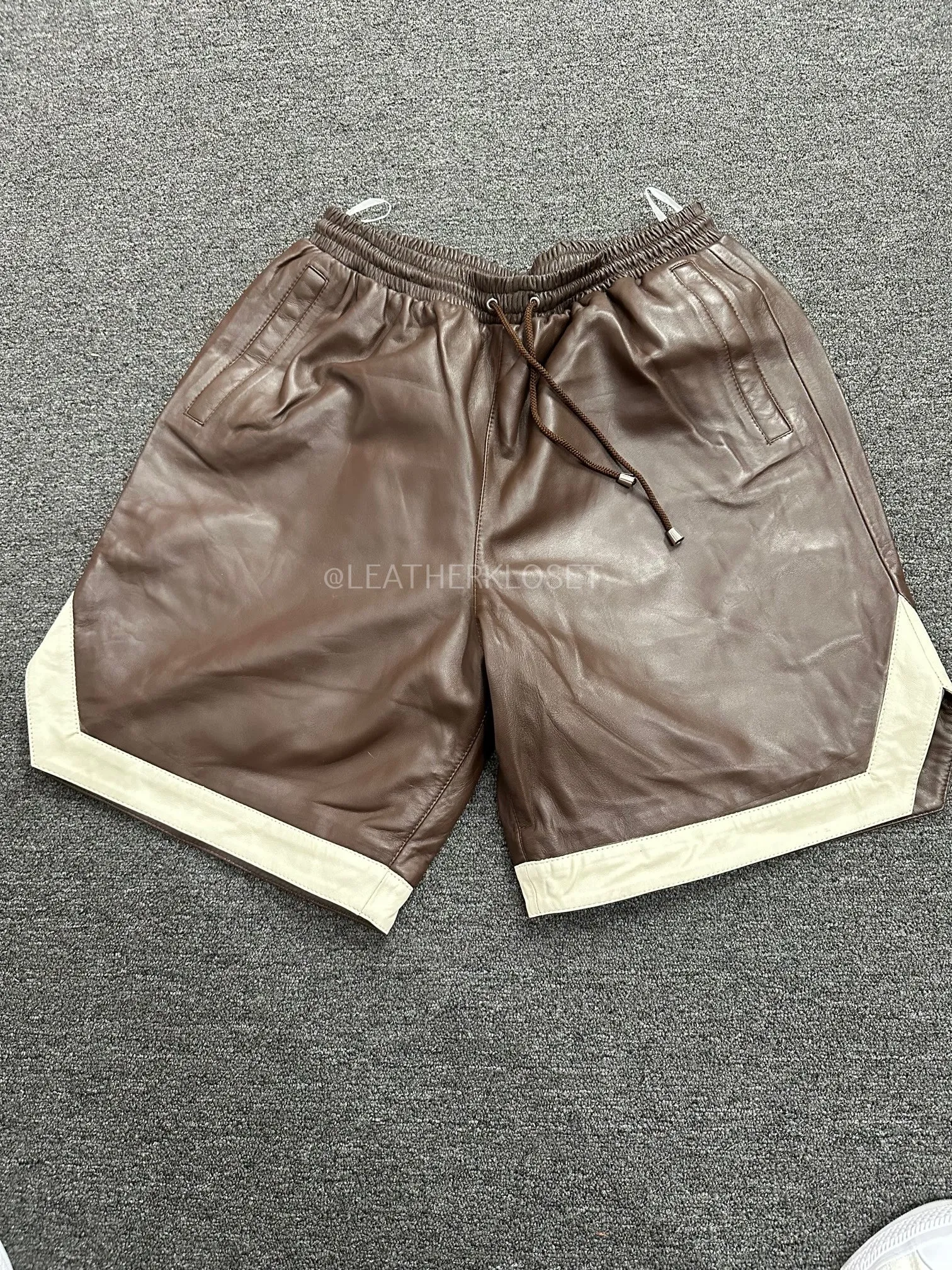 Men's Leather Shorts