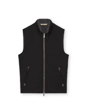 Merino Wool Vest | Black