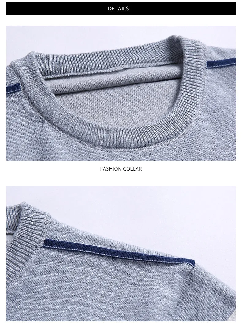 New Fashion Brand Sweater Men's Pullover Striped Slim Fit Jumpers Knitted Woolen Autumn Korean Style Casual Men Clothes