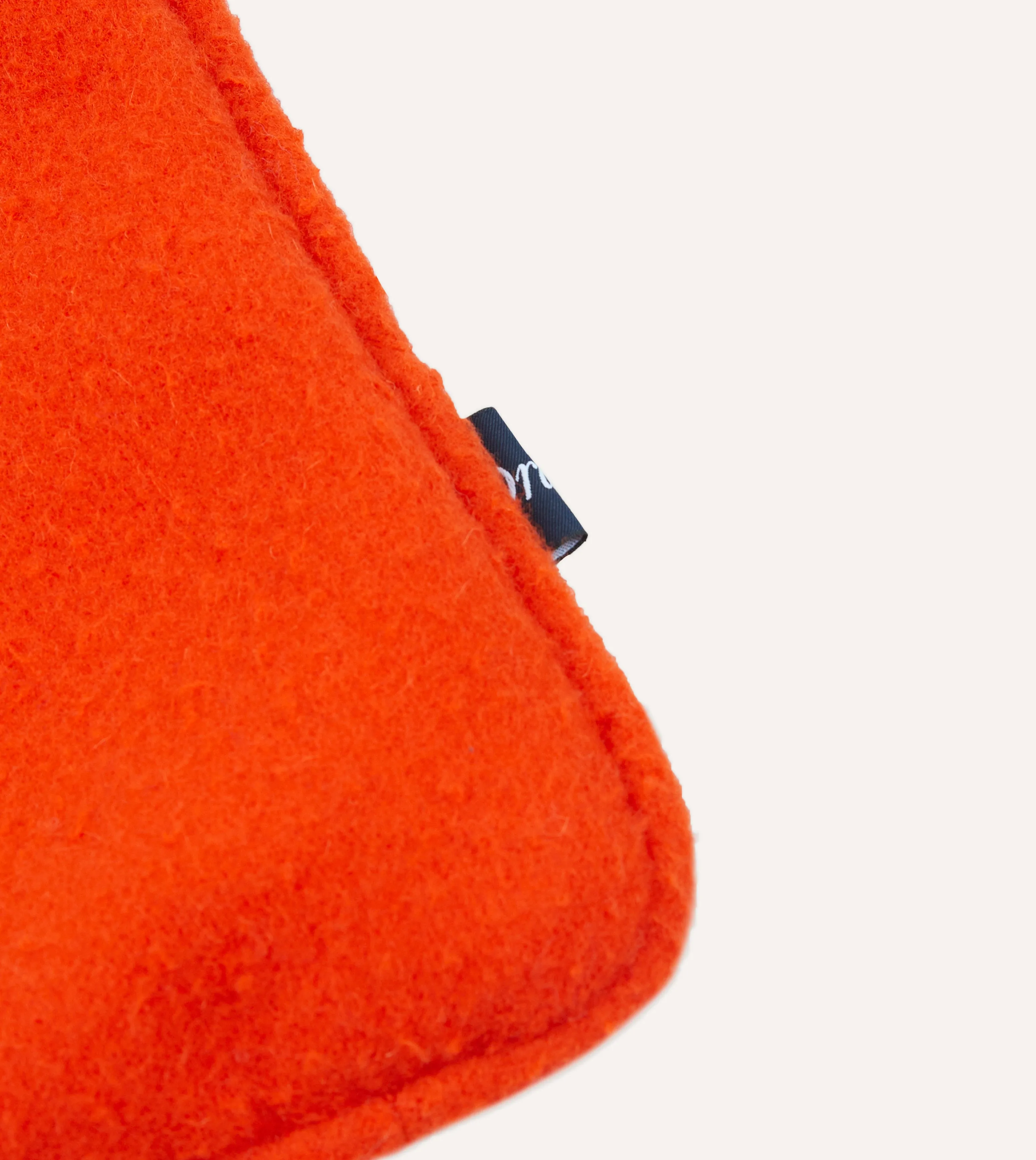 Orange Casentino Wool Cushion Cover