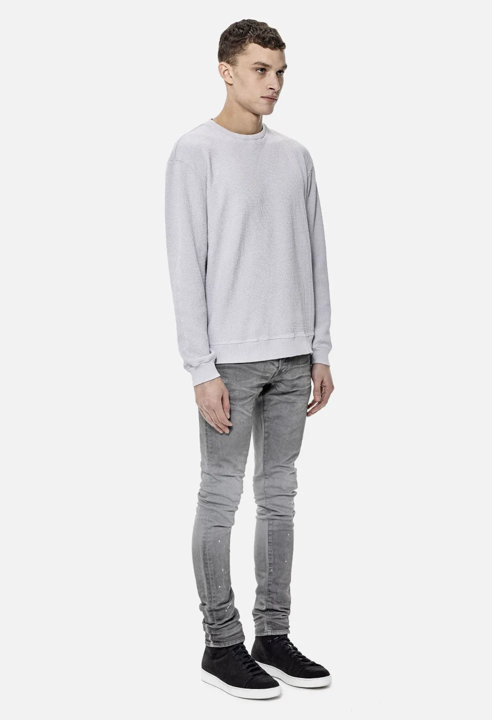 Oversized Thermal Crew / Light Grey