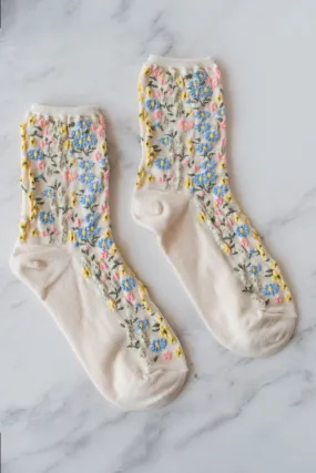 Pastel Floral Socks