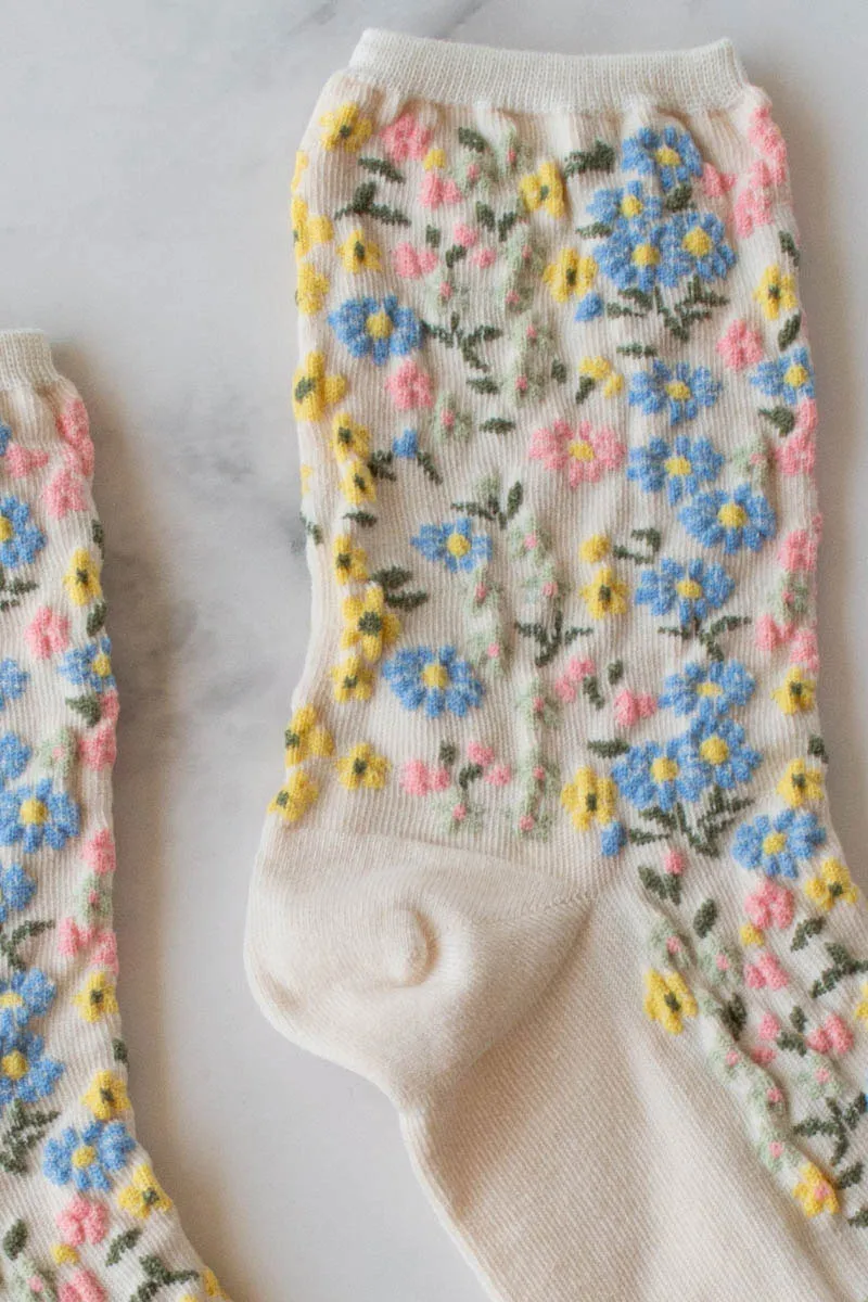 Pastel Floral Socks