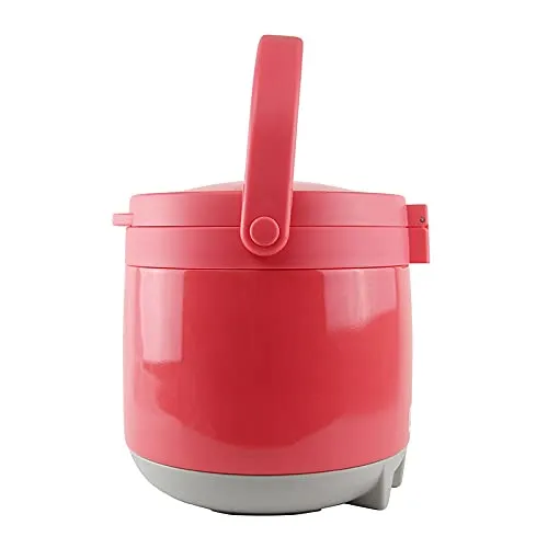 (PINKAH) Double Wall Stainless Steel Magic Thermal Cooker(4.2L) - Red