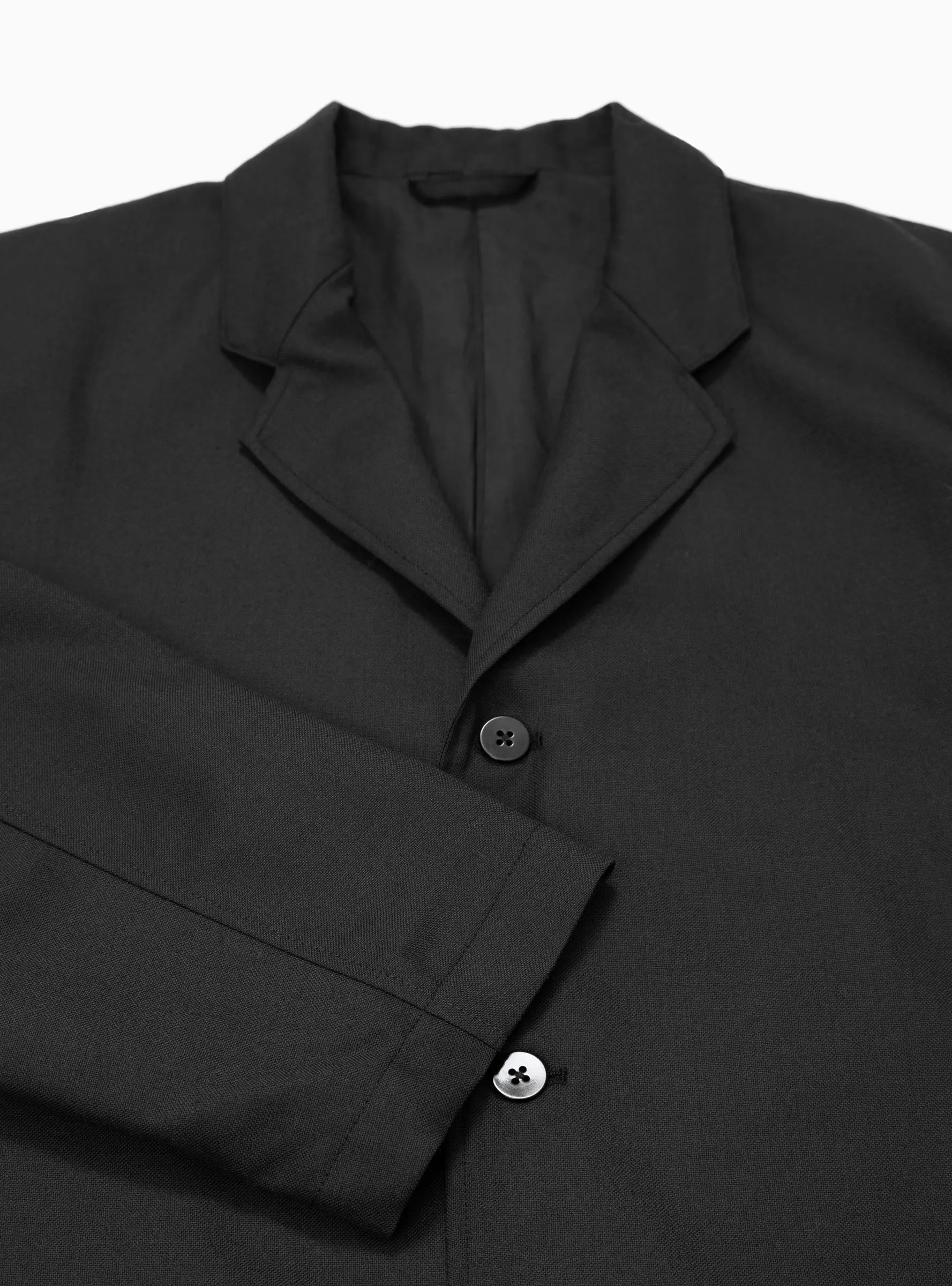 Relaxed Wool Jacket Ink Black