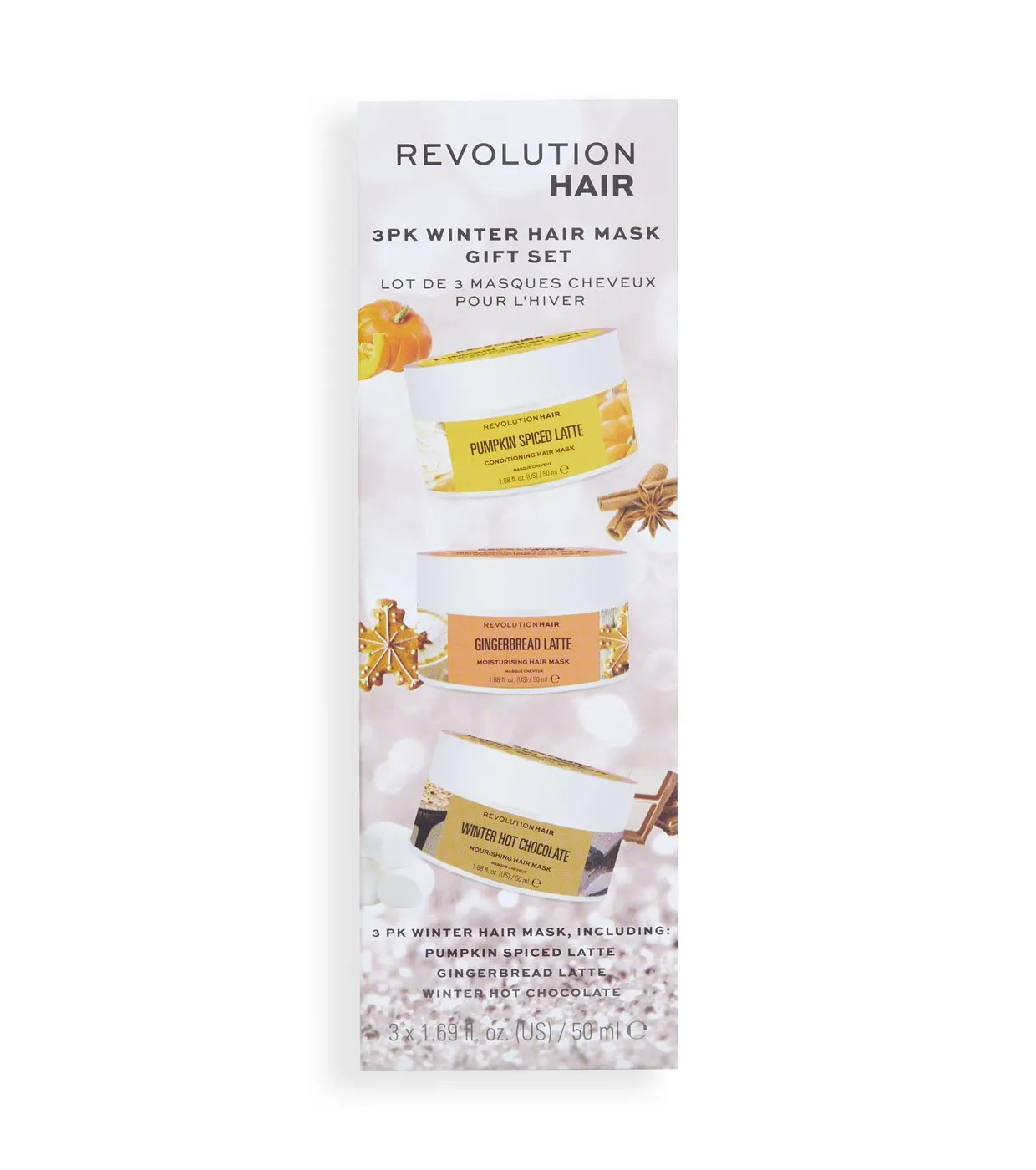 Revolution Haircare - Set de regalo de mascarillas capilares Winter