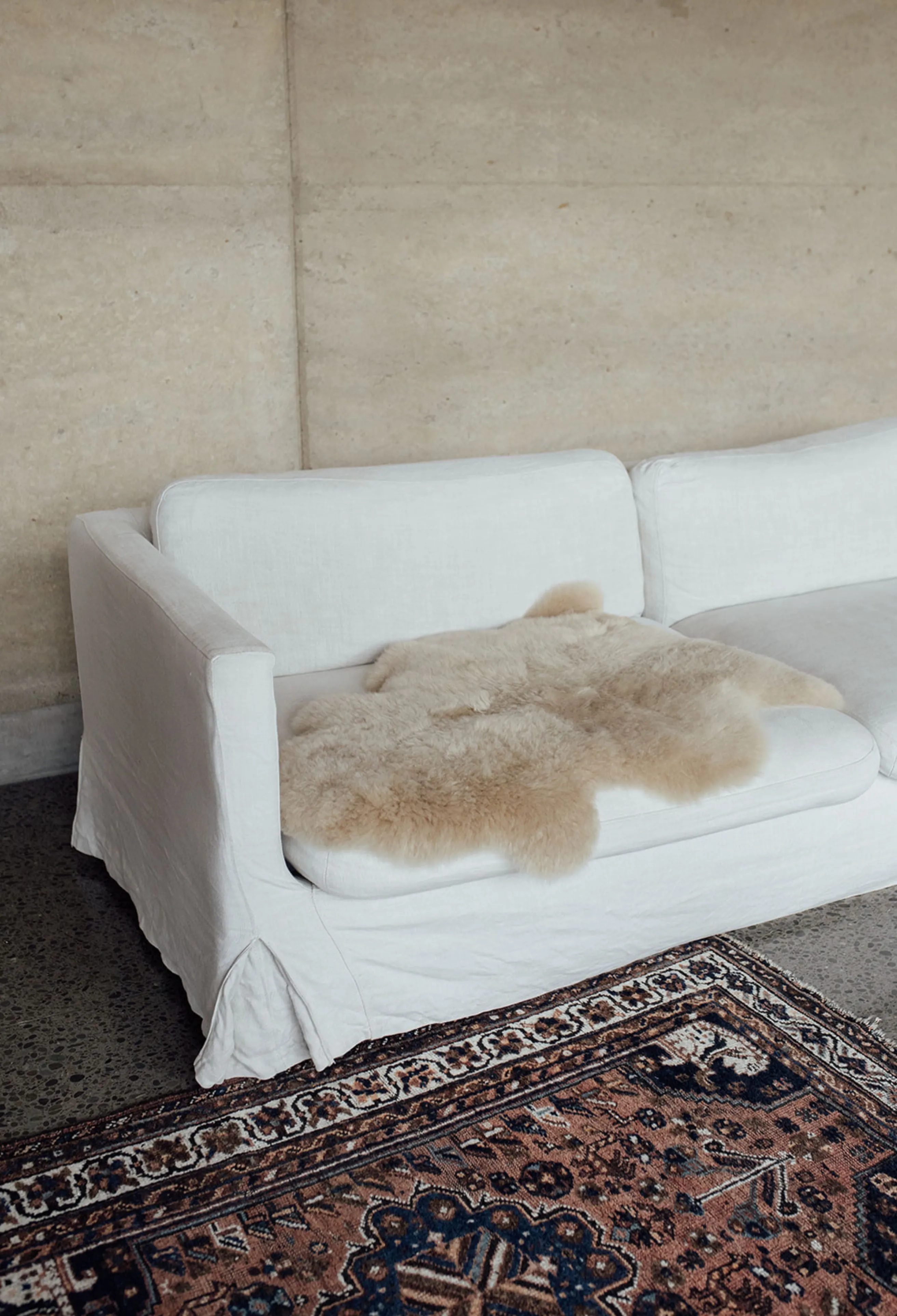 Sheepskin Sand XL Long Wool