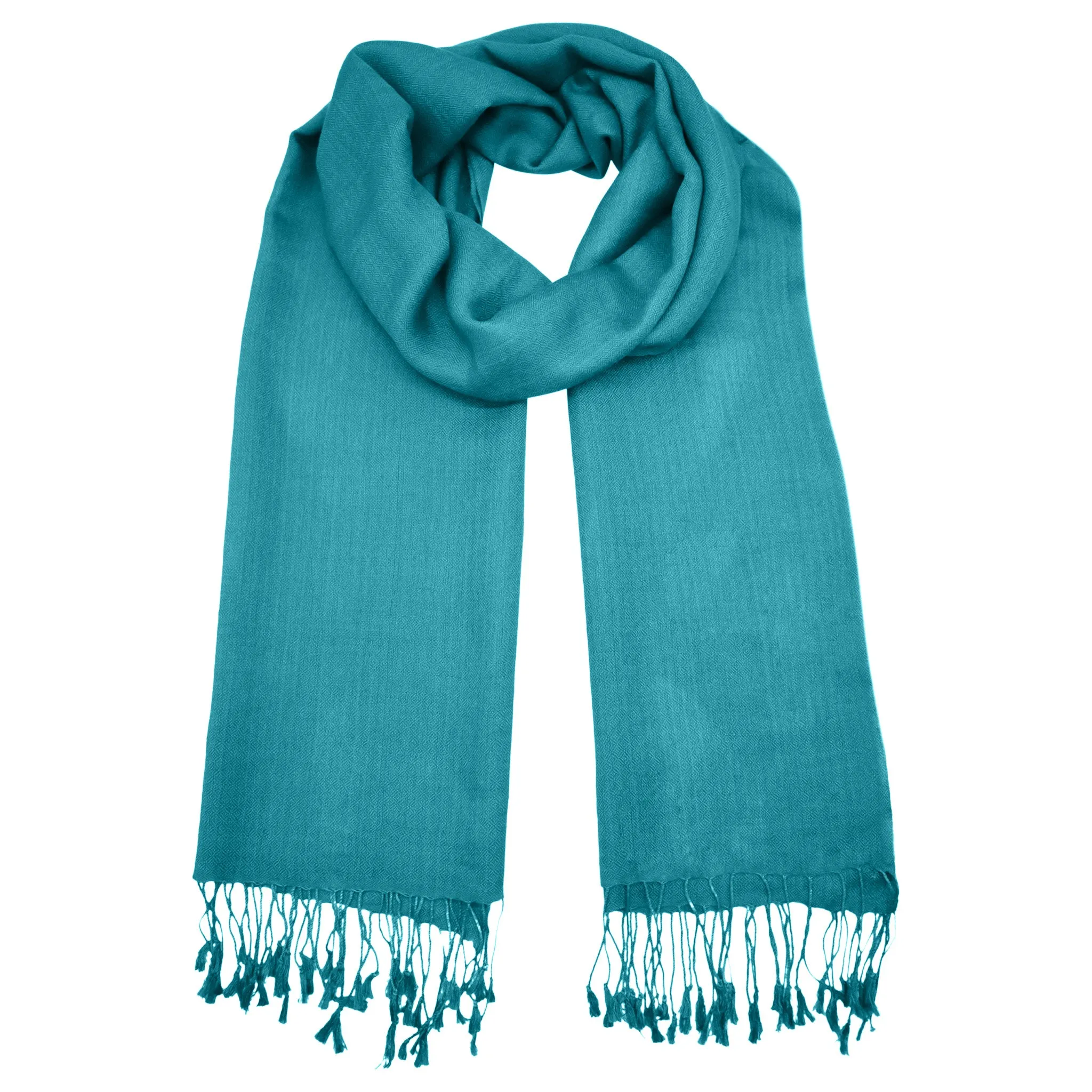 Silk/Wool Stole - Blue