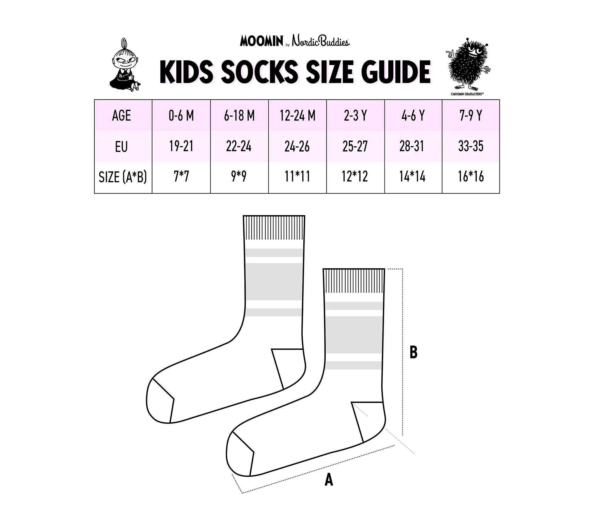 Snorkmaiden Baby Socks - Lilac