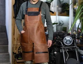 Split leg leather apron