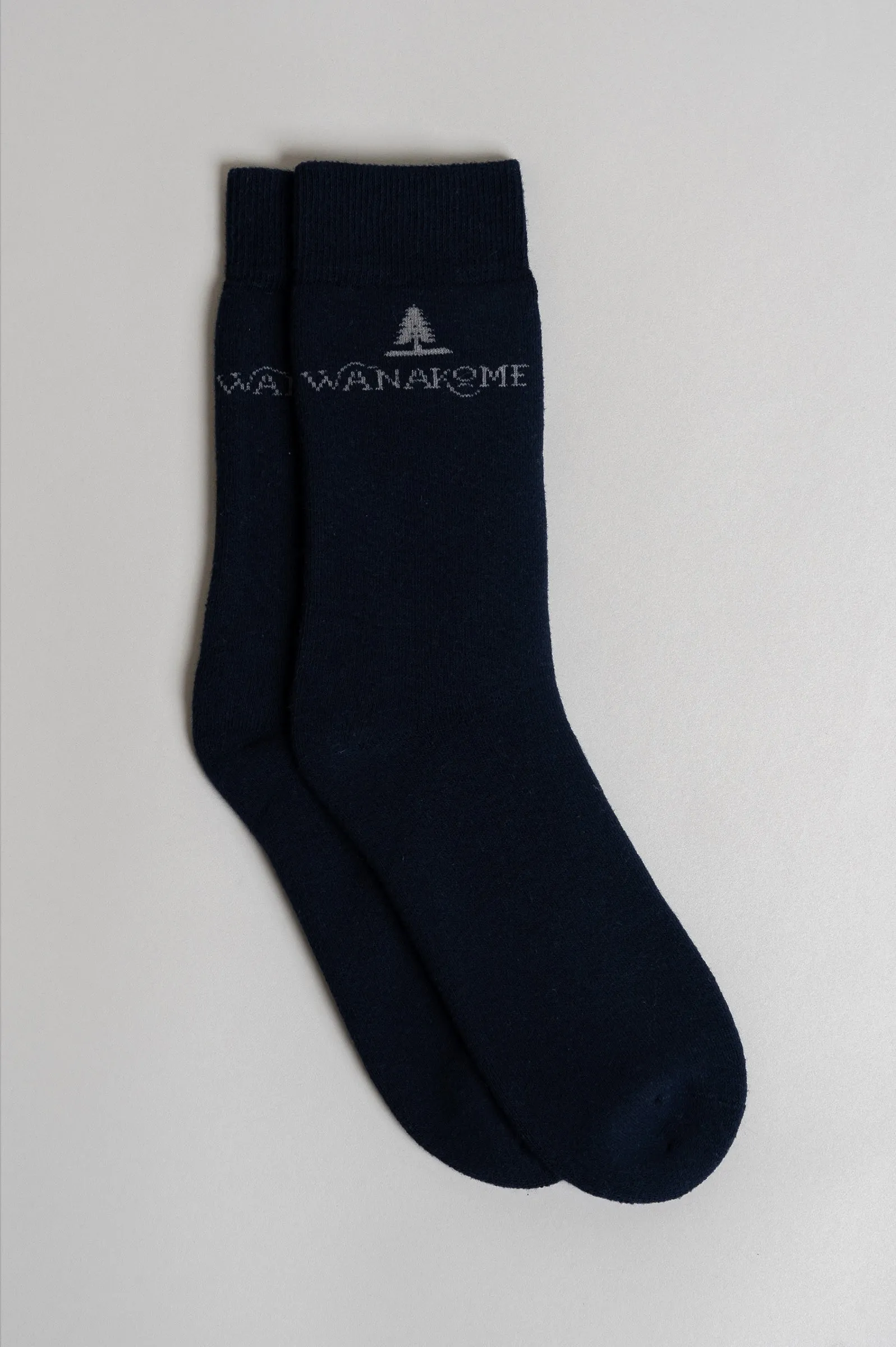 Unisex Solid Logo Socks