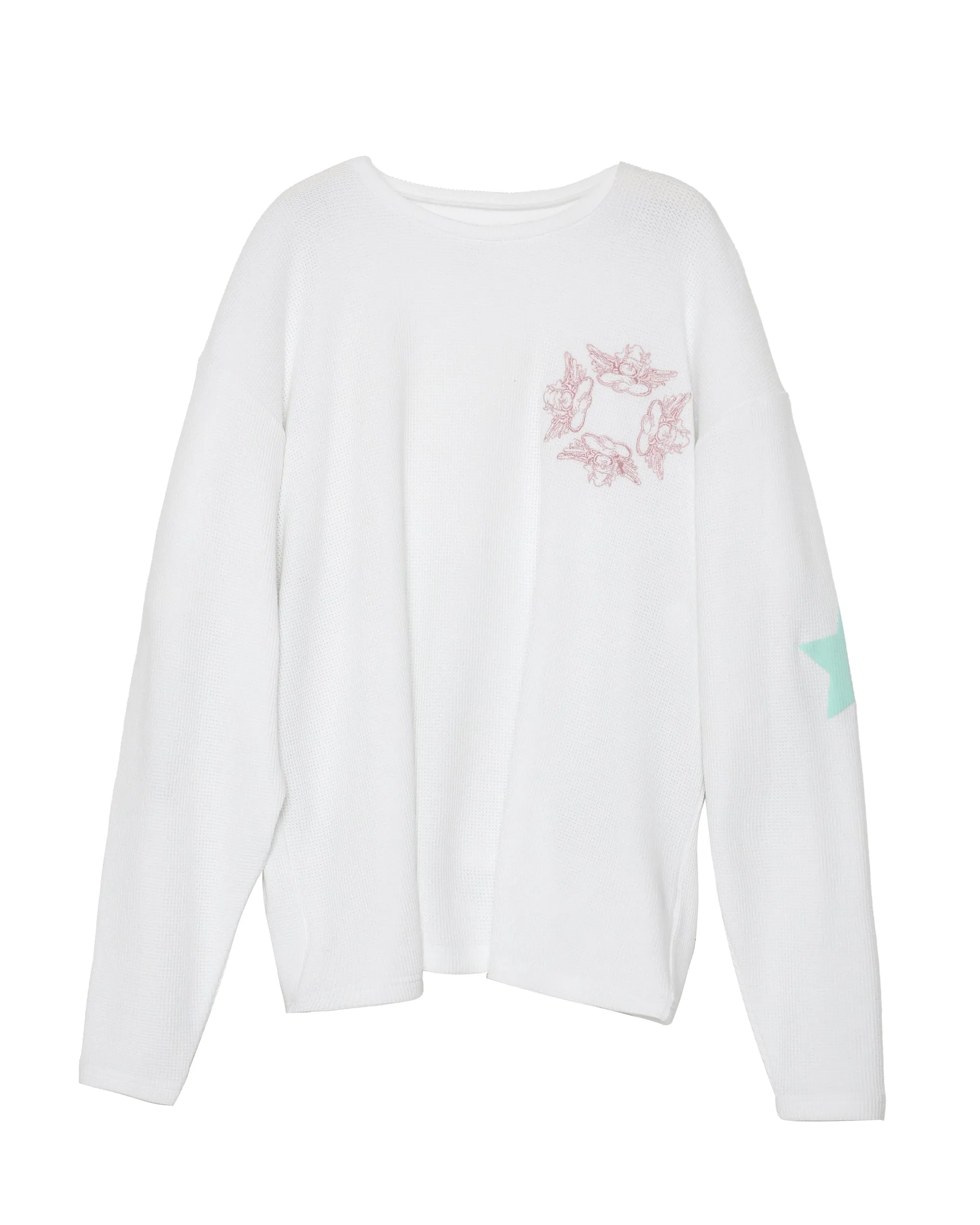 White Don’t Say It Darling Thermal Boyfriend Longsleeve