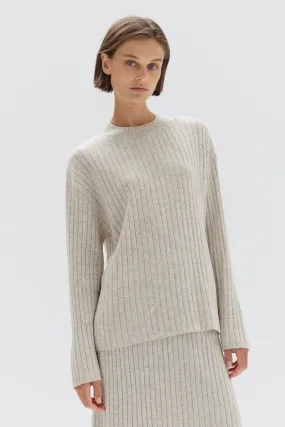 Wool Cashmere Rib Top